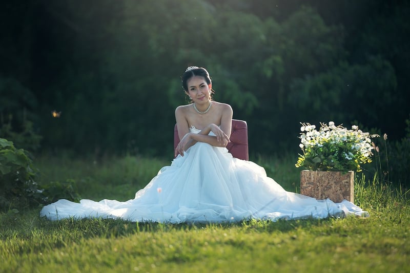 Bride in a wedding dress